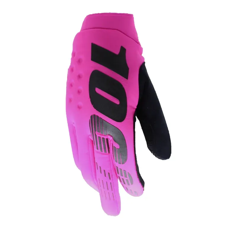 100% Brisker Cold Weather Gloves in Neon Pink
