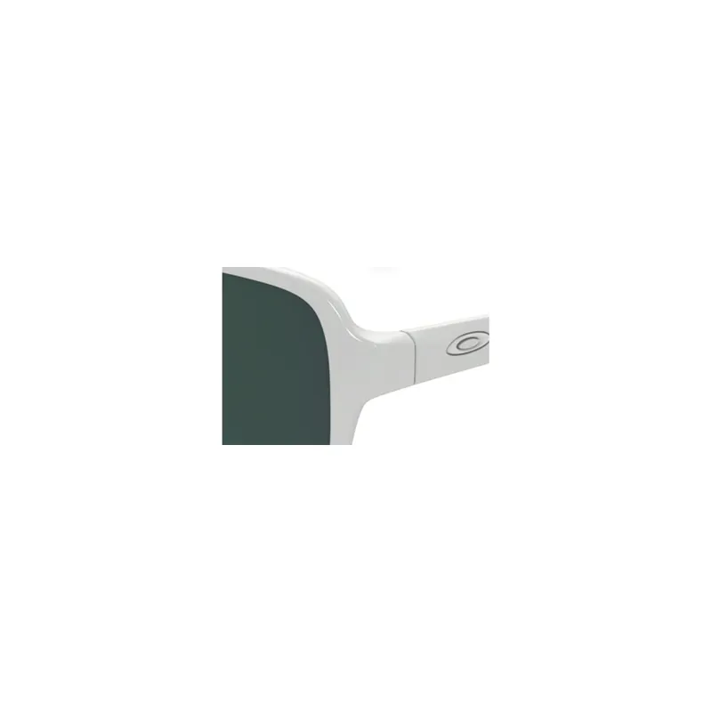 Oakley Proxy Sunglasses in Polished White with Jade Iridium Lens-4