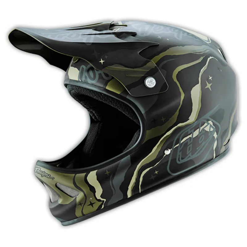 Troy Lee Designs D2 Galaxy Full Face Helmet - Green-1