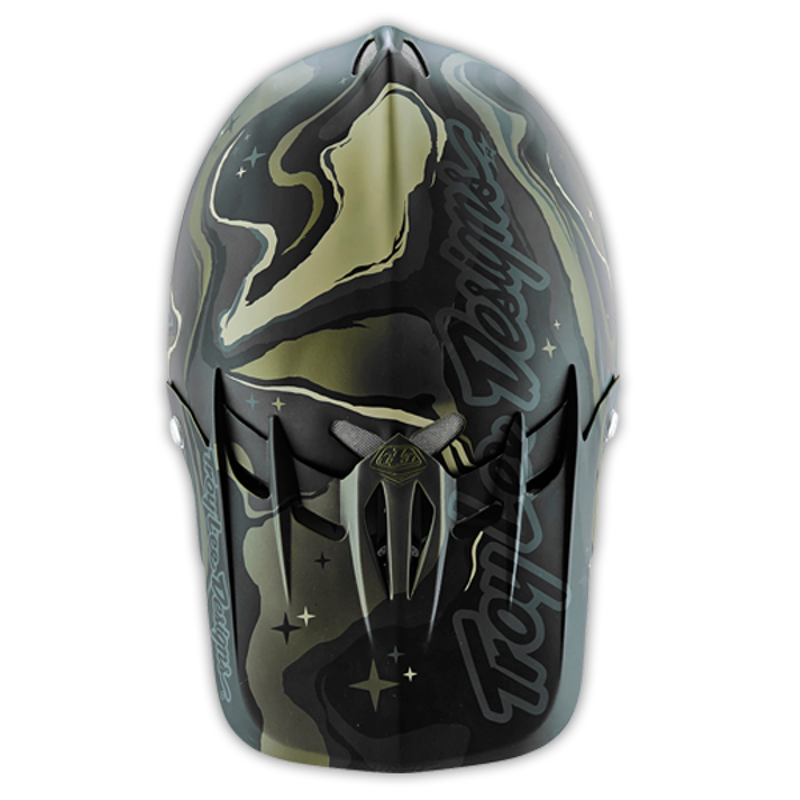 Troy Lee Designs D2 Galaxy Full Face Helmet - Green-4