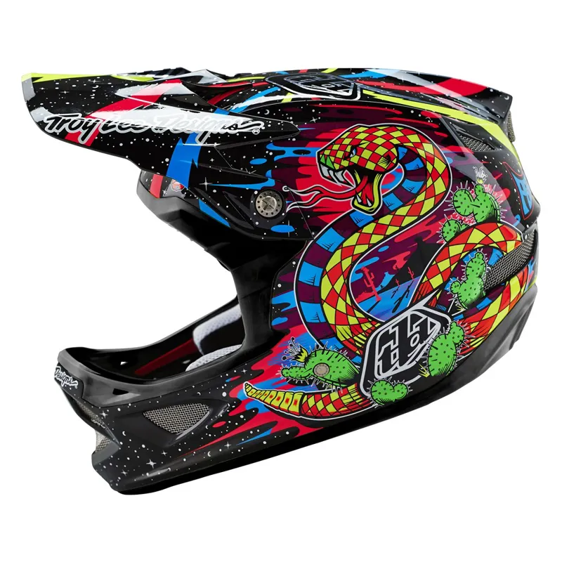2016 Troy Lee Designs D3 Blacklight Carbon Full Face Helmet-1