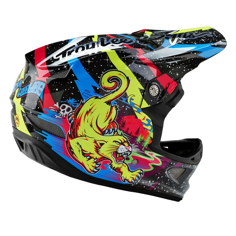 2016 Troy Lee Designs D3 Blacklight Carbon Full Face Helmet-2