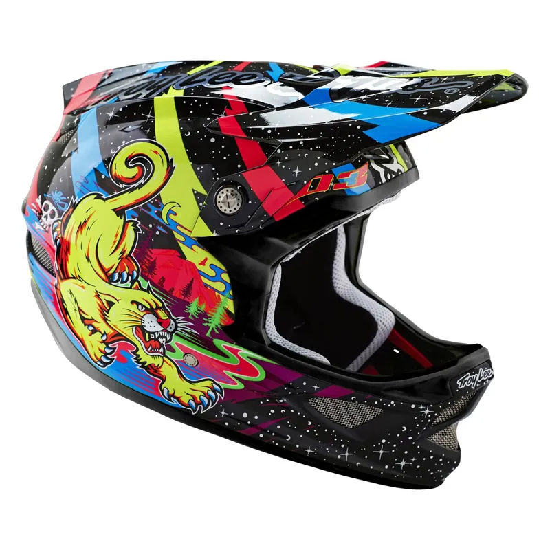 2016 Troy Lee Designs D3 Blacklight Carbon Full Face Helmet-3