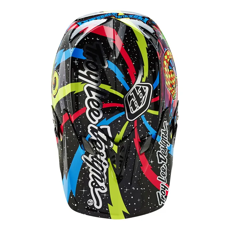 2016 Troy Lee Designs D3 Blacklight Carbon Full Face Helmet-5