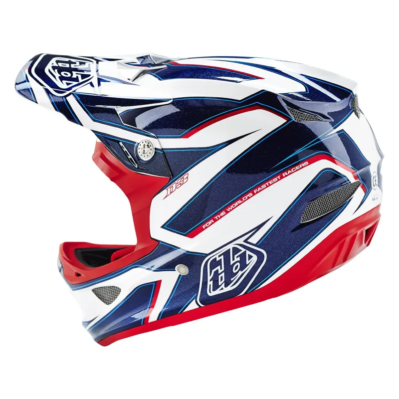 2016 Troy Lee Designs D3 Reflex Composite Full Face Helmet White-1