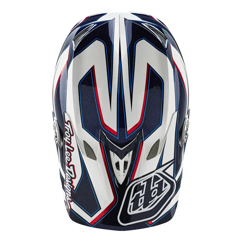 2016 Troy Lee Designs D3 Reflex Composite Full Face Helmet White-5