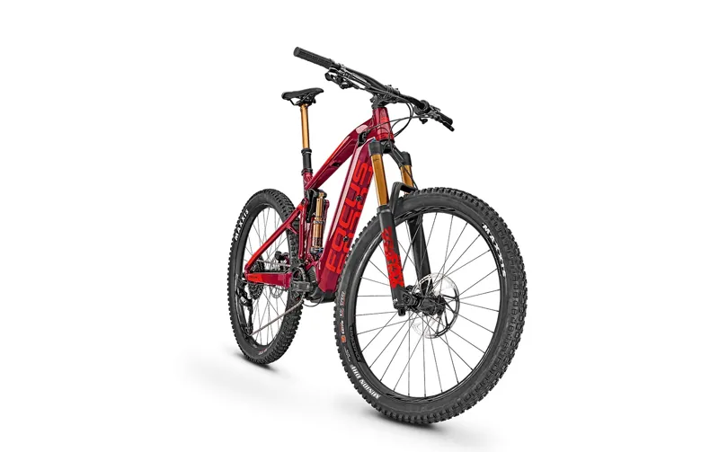 2018 Focus Sam2 Pro Burgundy/Red Electric Mountain Bike-1