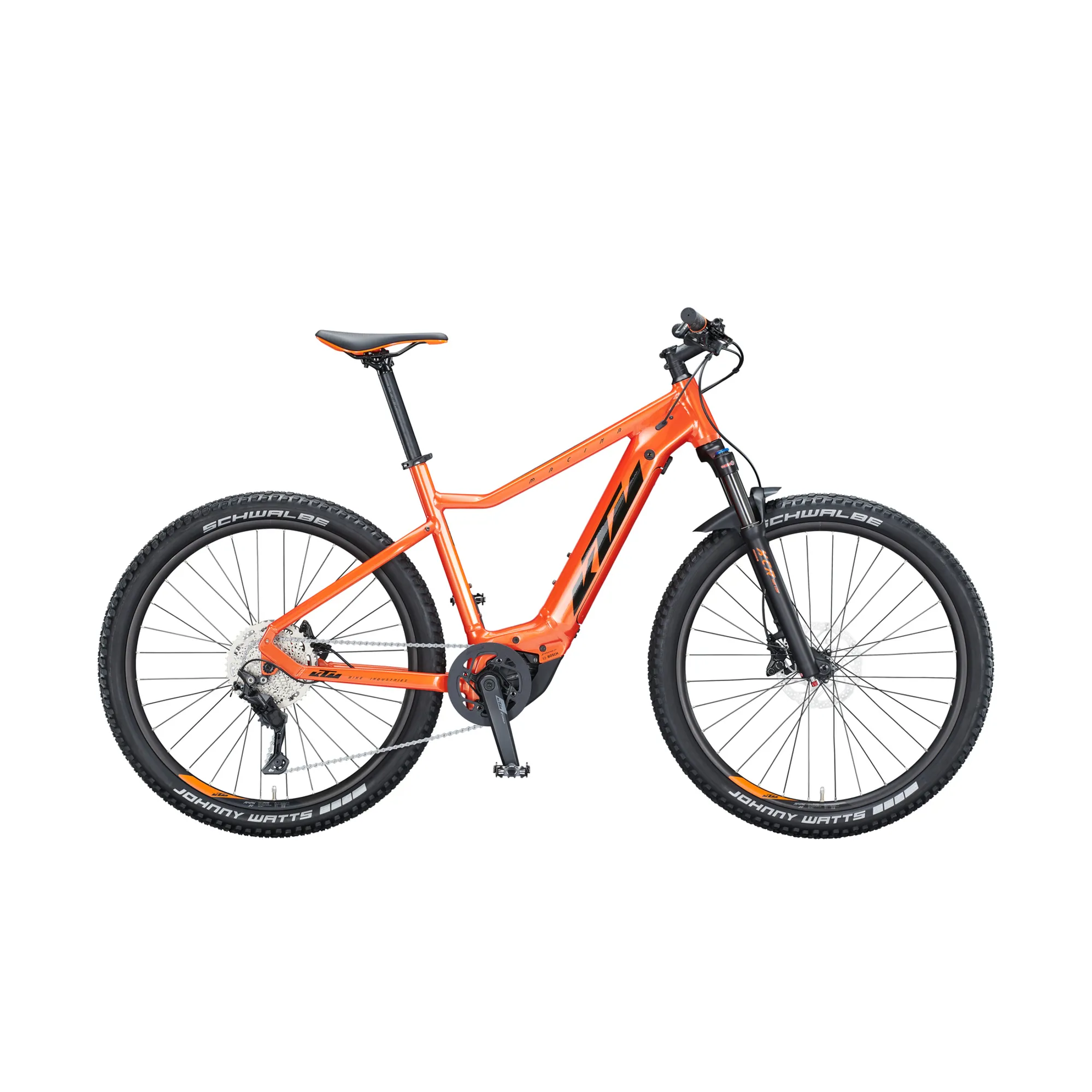2021 KTM Macina Race 291 Electric Mountain Bike in Fire Orange