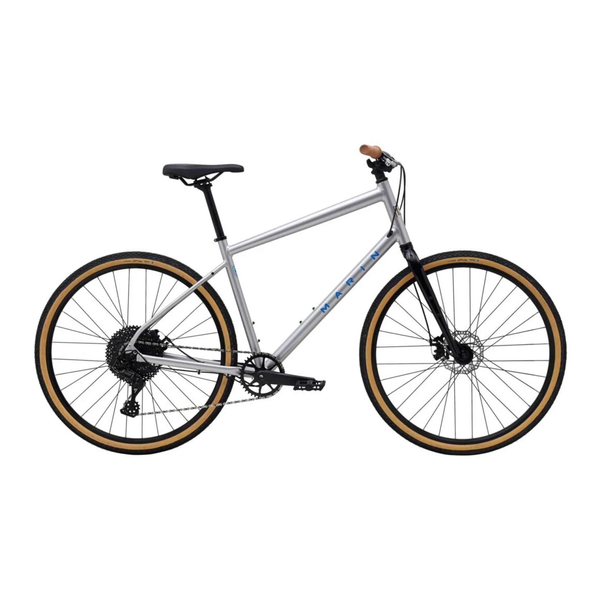 2021 Marin Kentfield Hybrid Bike in Silver