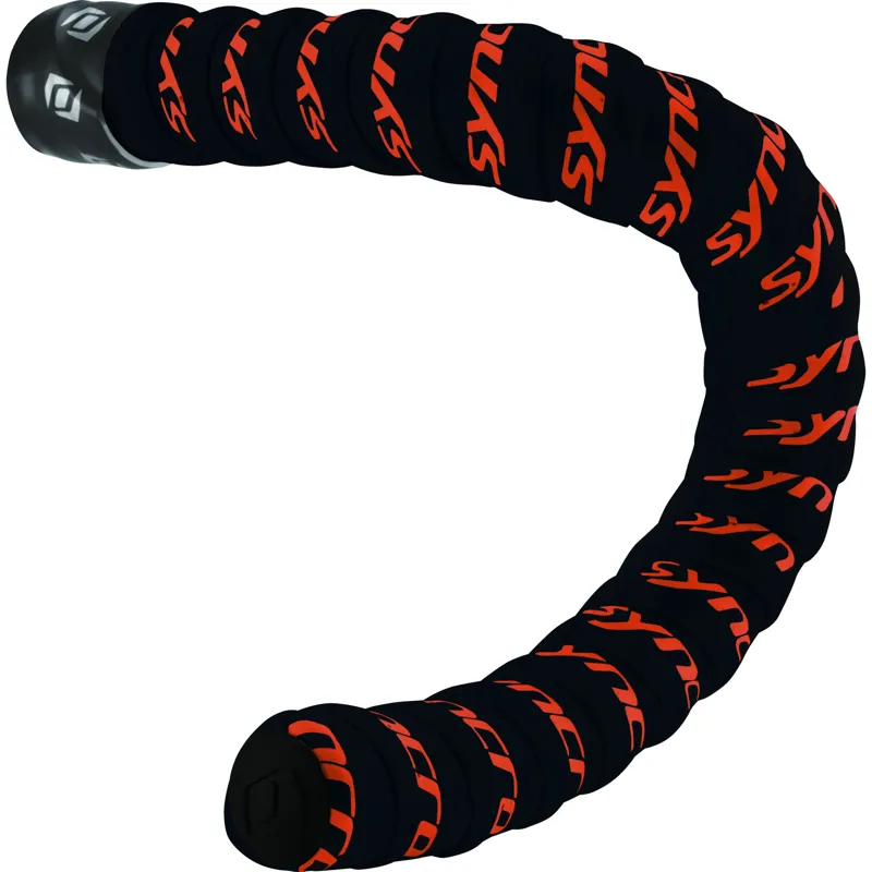 Syncros Premium Cork Gel Bartape - Black/Neon Red