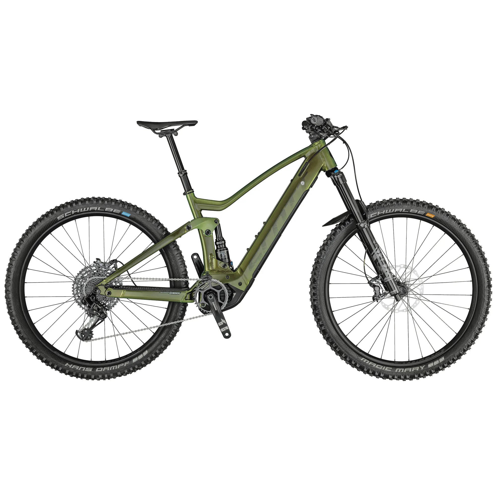 2021 Scott Genius eRIDE 910 Electric Mountain Bike in Green