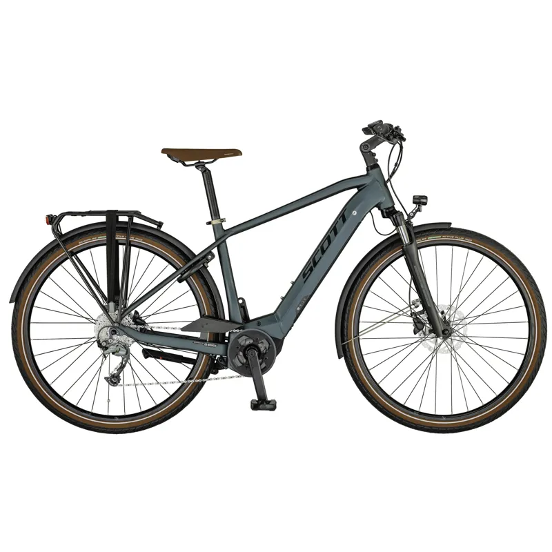 2022 Scott Sub Active eRIDE Electric Hybrid Bike in Blue - Main Image