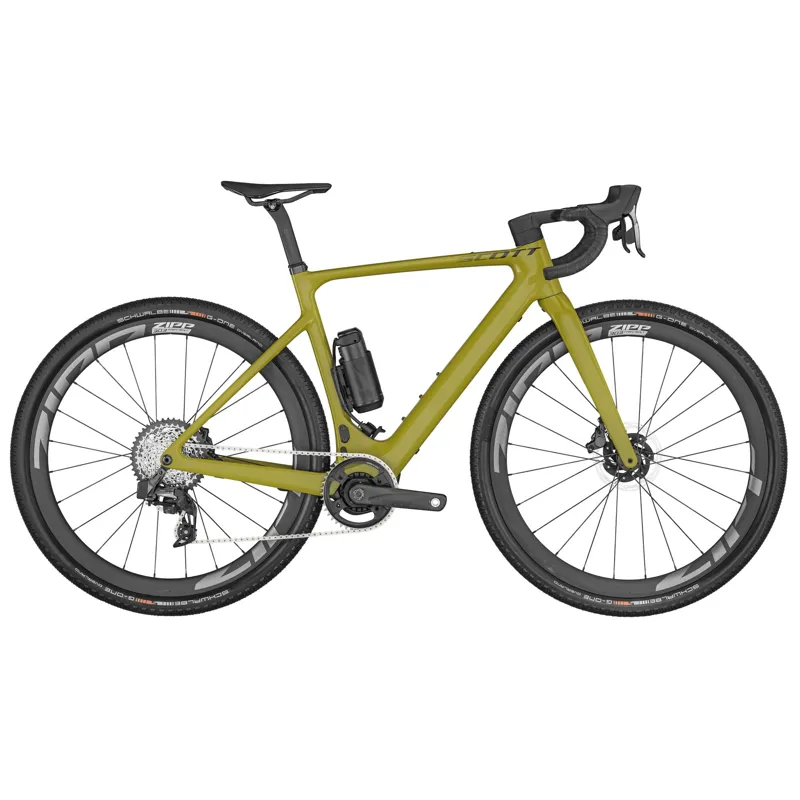 2024 Scott Solace Gravel eRIDE 10 Carbon Electric Gravel Bike - Yellow