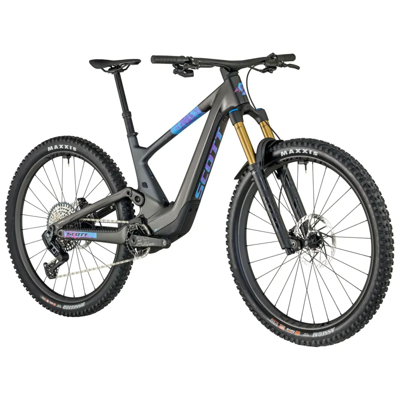 2025 Scott Voltage eRIDE 900 Tuned Electric Mountain Bike in Blue-1