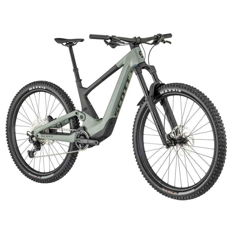 2025 Scott Voltage eRIDE 910 Electric Mountain Bike in Green-1