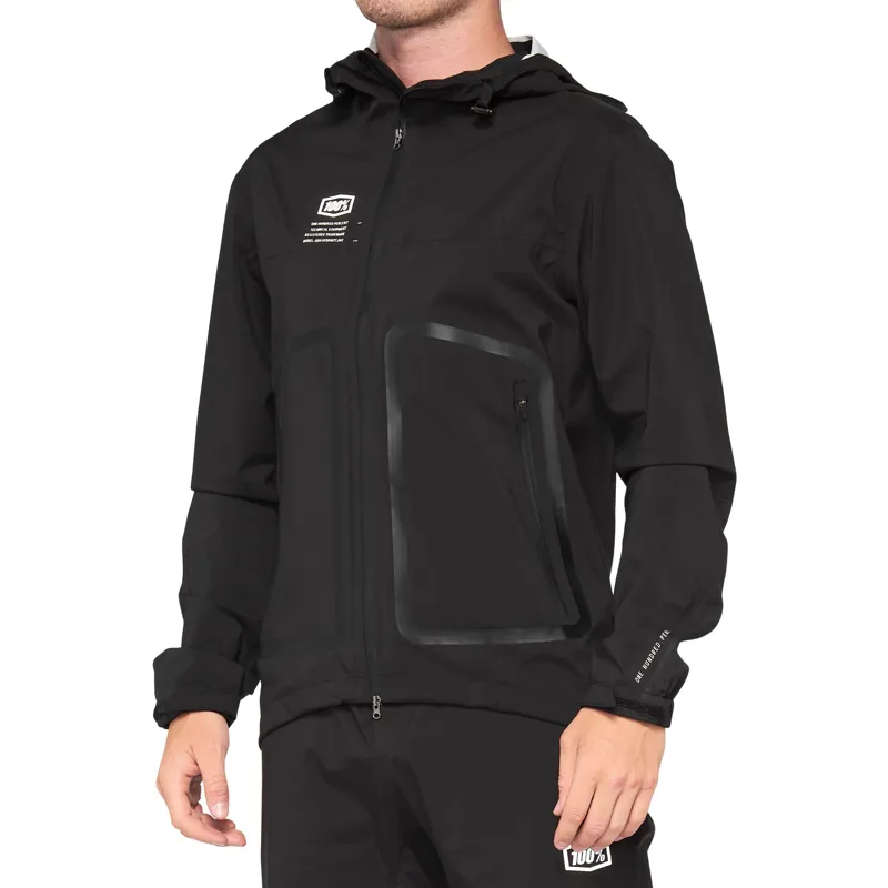 100% Hydromatic Waterproof Cycling Jacket in Black