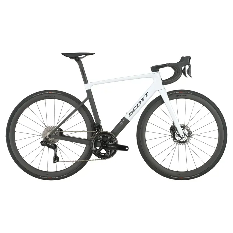 2026 Scott Addict RC Pro Carbon Road Bike - Cumulus White/Carbon Black