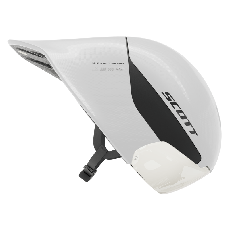2026 Scott Split Mips Aero Helmet in Mineral White-3