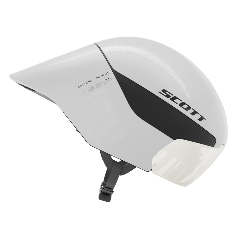 2026 Scott Split Mips Aero Helmet in Mineral White-4