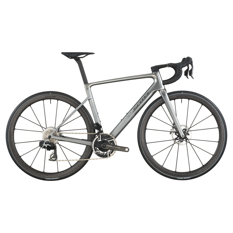 2026 Scott Addict RC Ultimate Carbon Road Bike in Chrome Silver