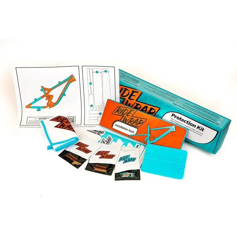Ridewrap Road/Gravel Fork Protective Wrap Kit in Clear Gloss-1