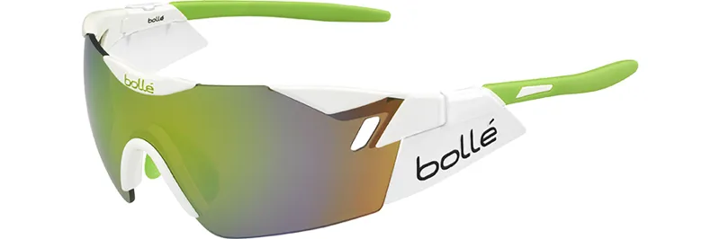 Bolle 6th Sense Cycling Sunglasses White/Lime
