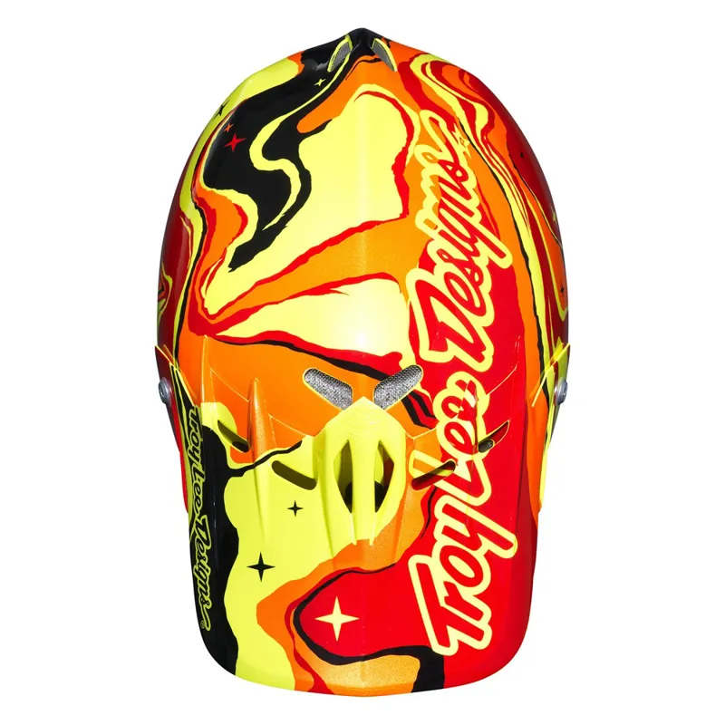 Troy Lee Designs D2 Galaxy Full Face Helmet - Red-4