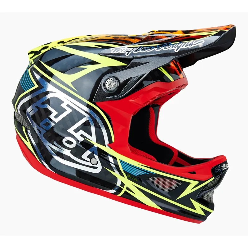Troy Lee Designs D3 Speeda Carbon Full Face Helmet - Yellow