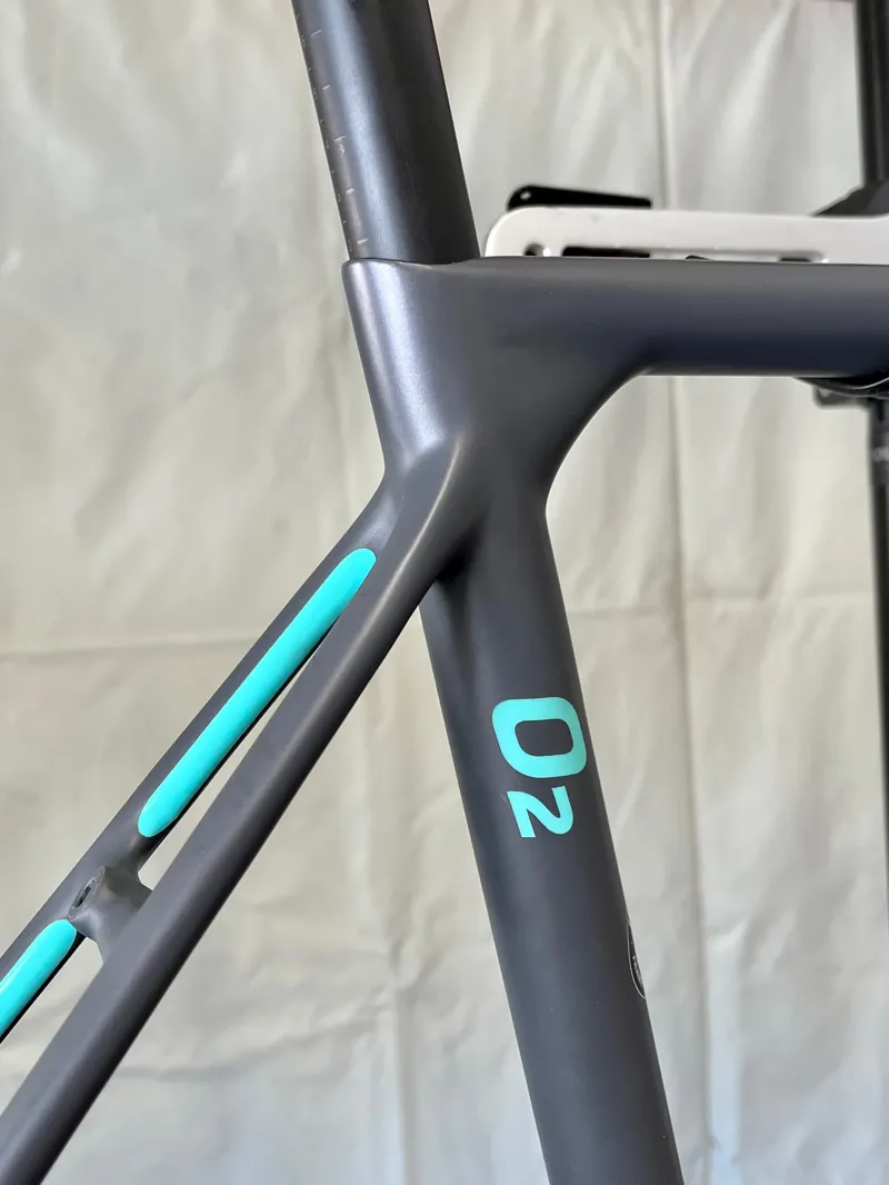 Factor O2 Carbon Road Frameset 56cm in Grey and Turquoise - Ex-Display-5