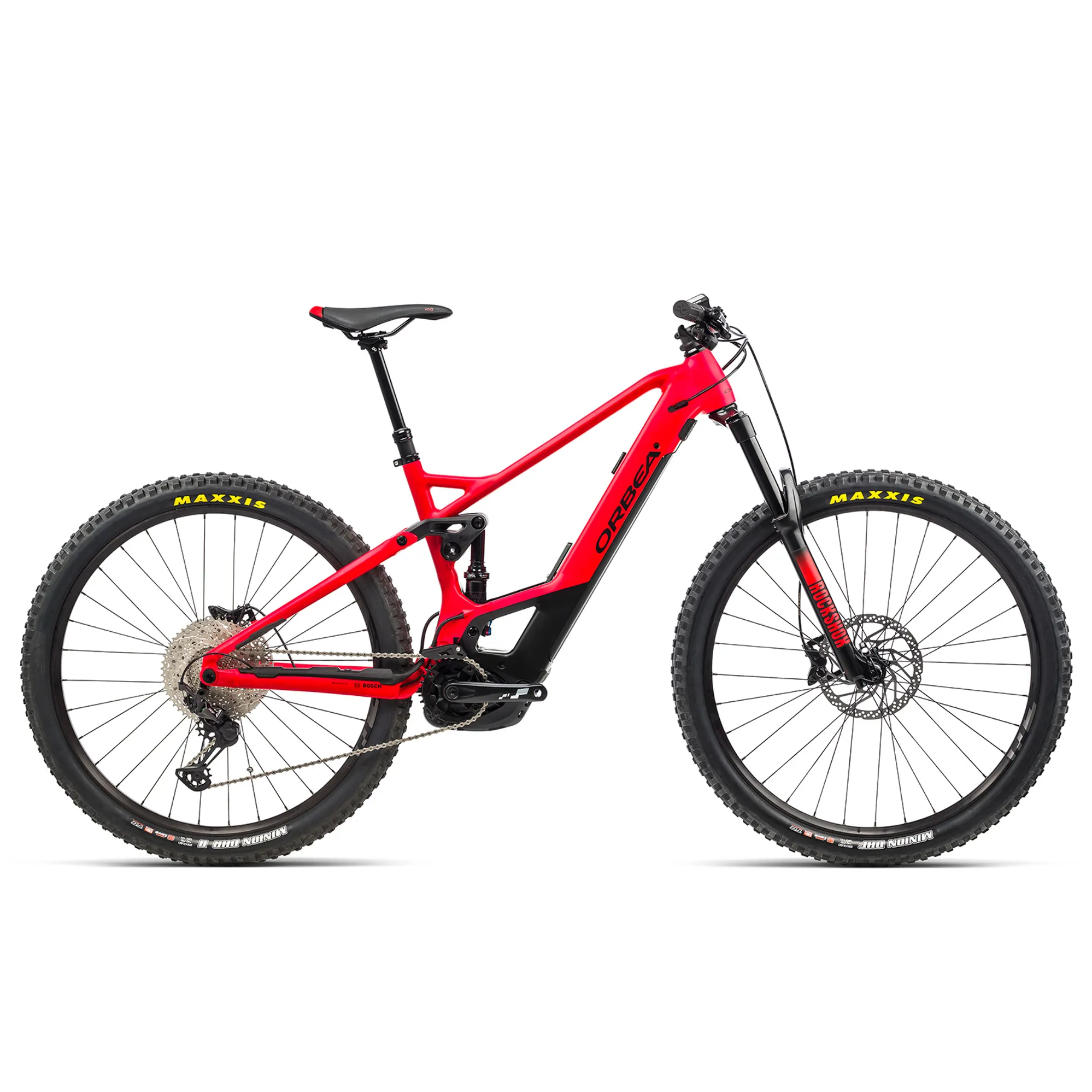 2021 Orbea Wild FS H25 Electric Mountain Bike in Red Black