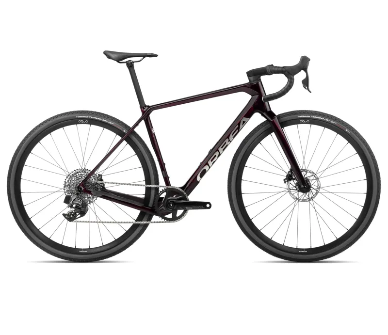 2024 Orbea Terra M31e Team 1X Gravel Bike In Wine Red Carbon