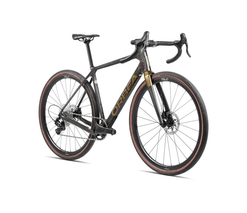 2024 Orbea Terra M31e Team 1X Gravel Bike - Cosmic Carbon/Olive Green-1