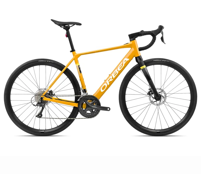 2024 Orbea Gain D50 Electric Road Bike in Mango Black