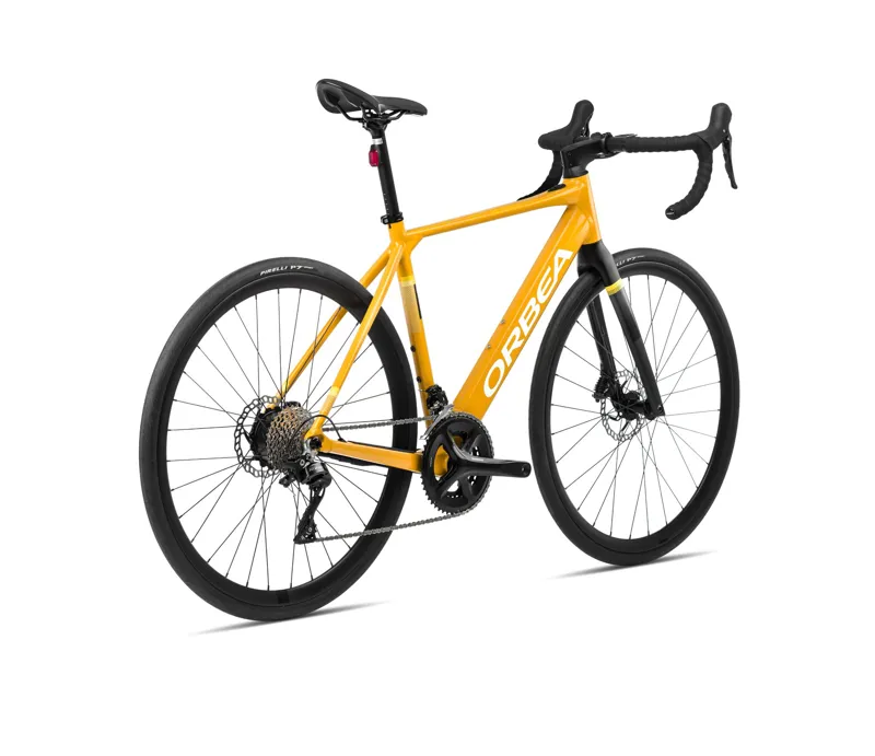 2025 Orbea Gain D50 Electric Road Bike in Mango/Black-2