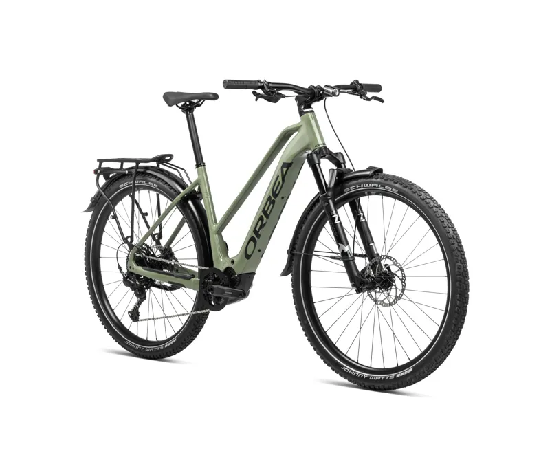 2024 Orbea Kemen Mid SUV 30 Trekking Electric Bike in Urban Green-1