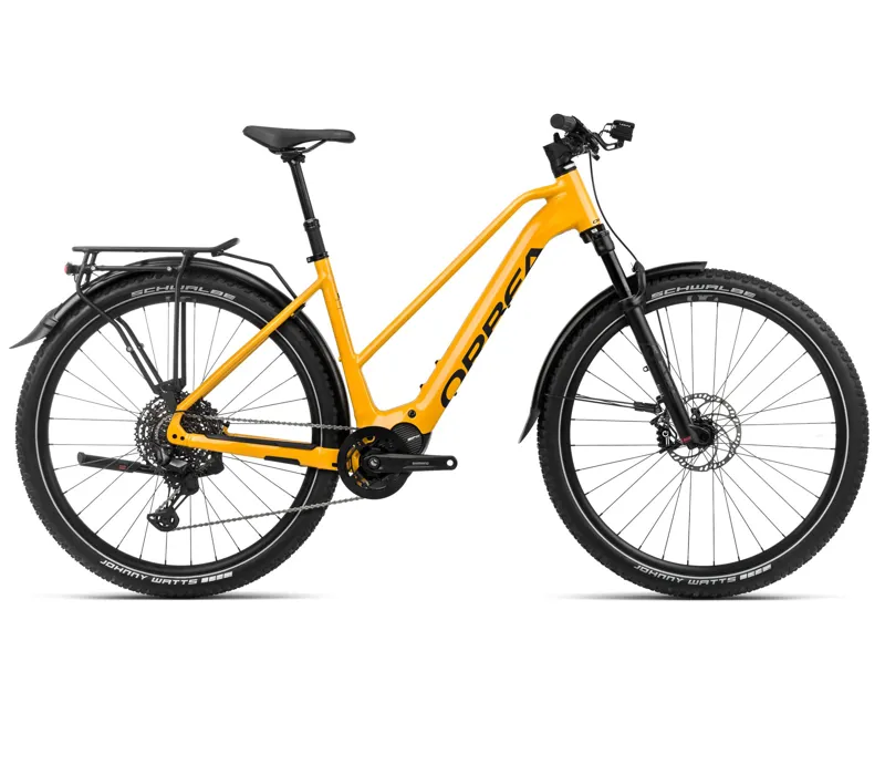 2024 Orbea Kemen Mid SUV 10 Trekking Electric Bike in Mango Black