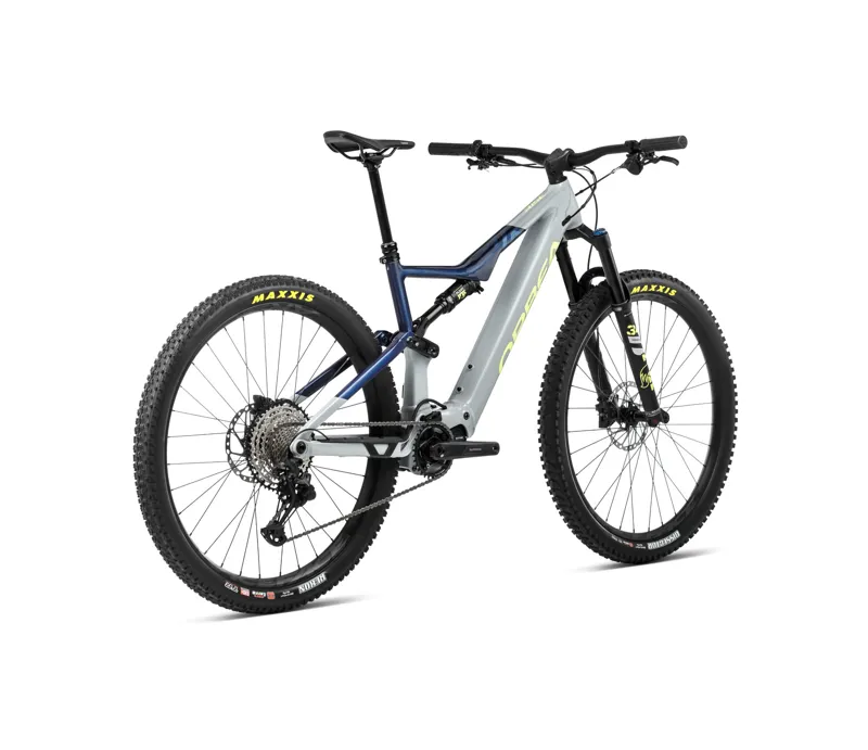 2024 Orbea Rise H30 Electric Mountain Bike - Iceberg Grey/Moon Blue-2