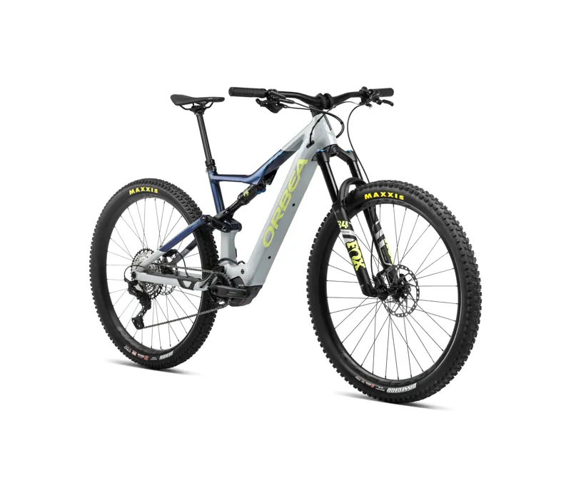 2024 Orbea Rise H30 Electric Mountain Bike - Iceberg Grey/Moon Blue-1