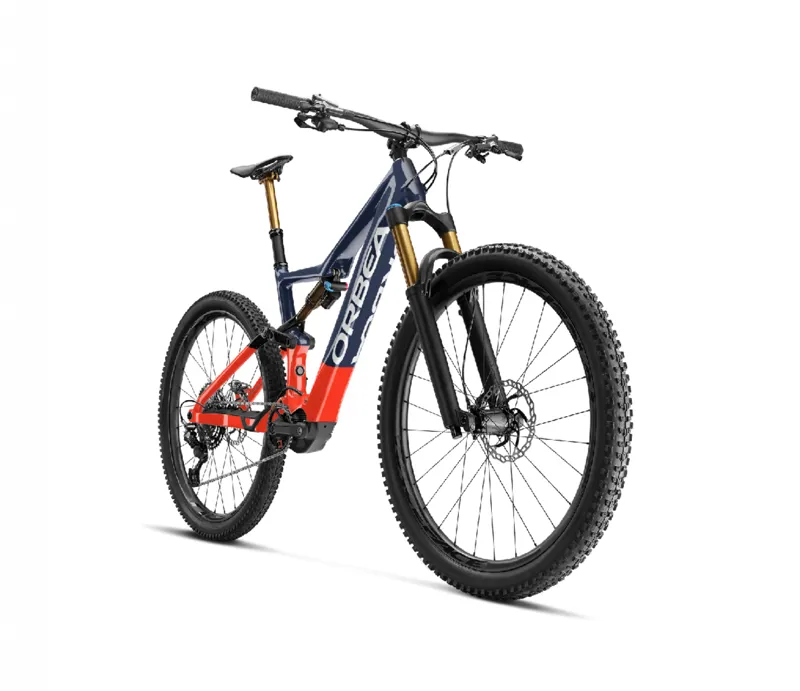 2021 Orbea Rise M-Team MYO Custom Medium in Metallic Navy Blue / Red-1