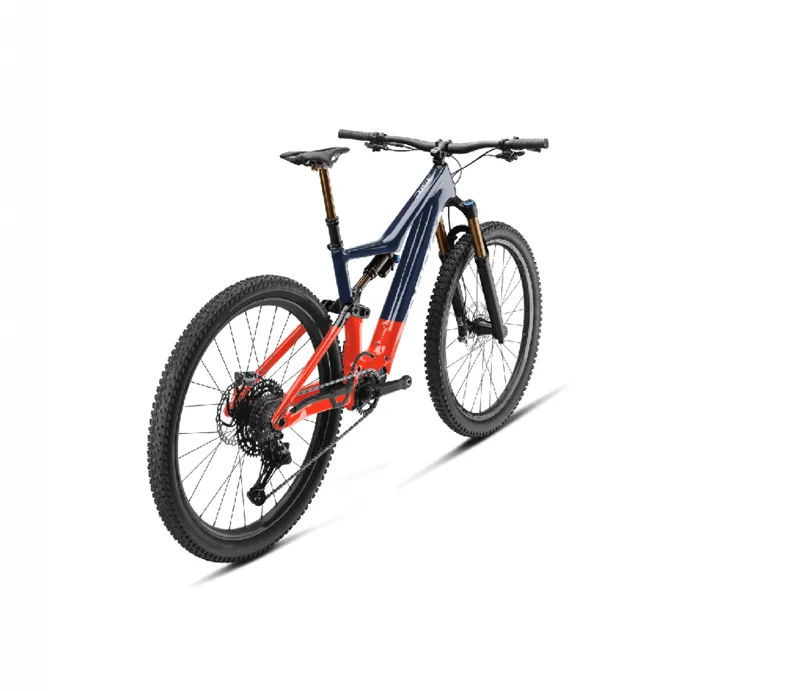 2021 Orbea Rise M-Team MYO Custom Medium in Metallic Navy Blue / Red-2