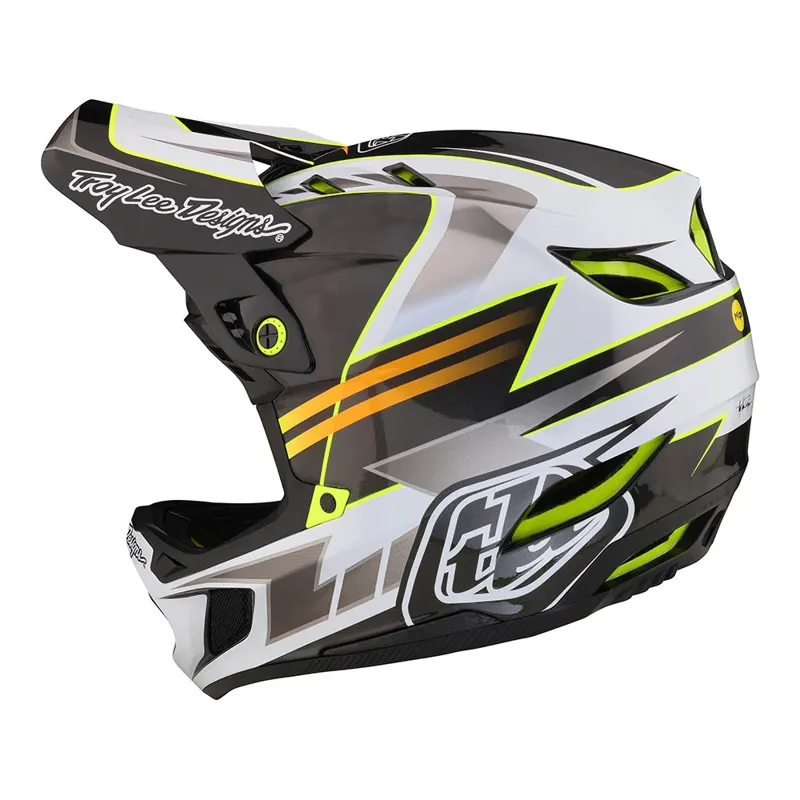2023 Troy Lee Designs D4 Carbon MIPS Helmet / Saber - Grey-1