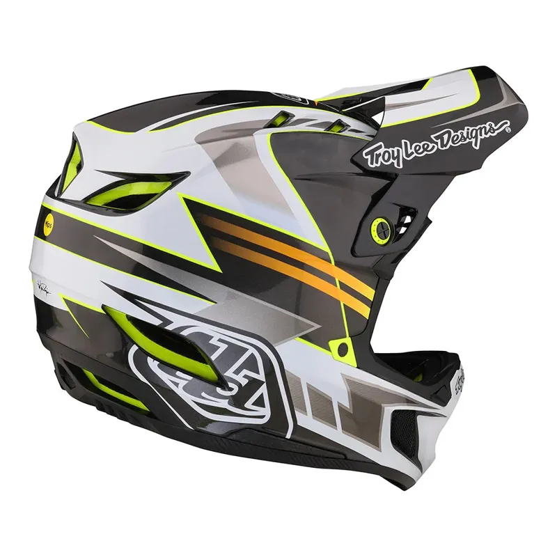 2023 Troy Lee Designs D4 Carbon MIPS Helmet / Saber - Grey-3