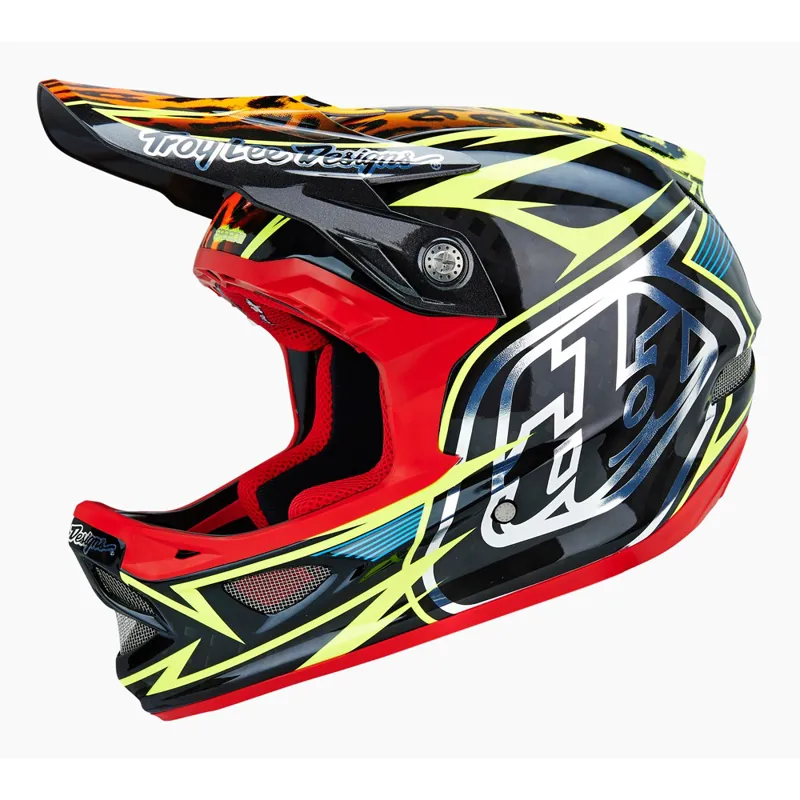 Troy Lee Designs D3 Speeda Carbon Full Face Helmet - Yellow-3