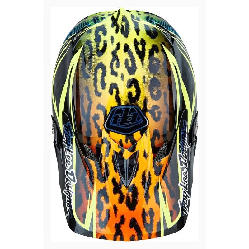 Troy Lee Designs D3 Speeda Carbon Full Face Helmet - Yellow-4