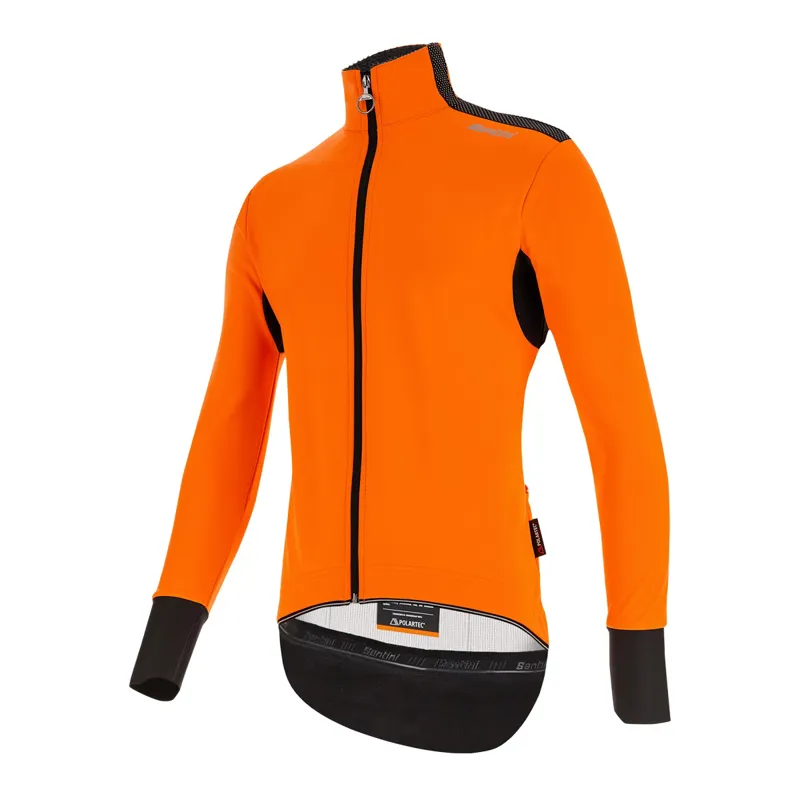 Santini Vega Extreme Jacket Winter Road Jacket Fluro Orange