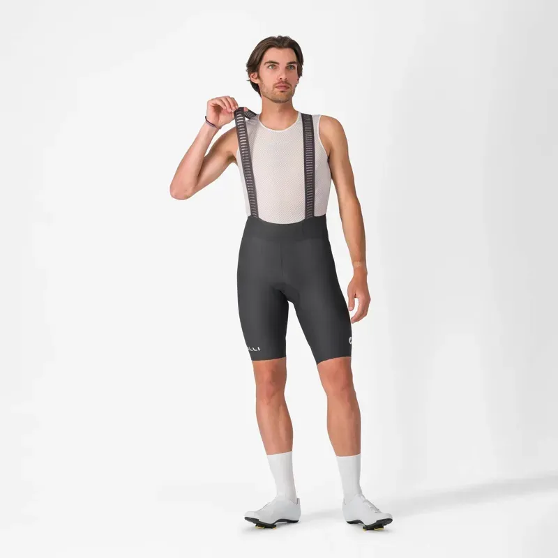 Castelli Espresso 2 Bib Shorts in Dark Grey