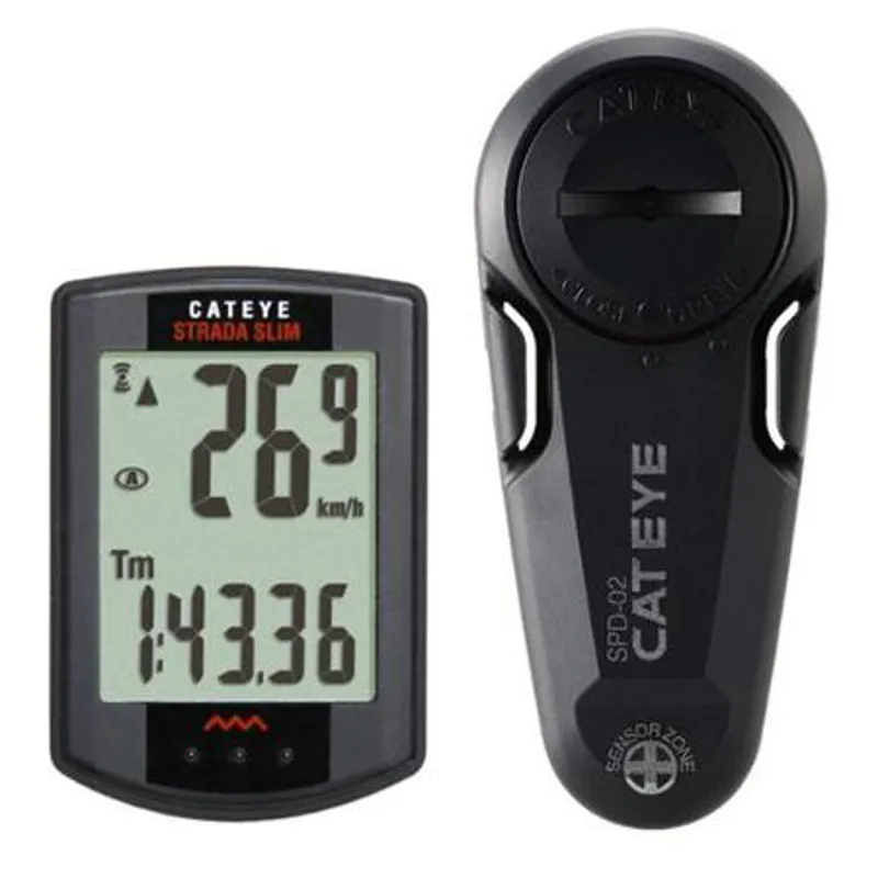 Cateye Strada Wireless Slim Cycle Computer Black