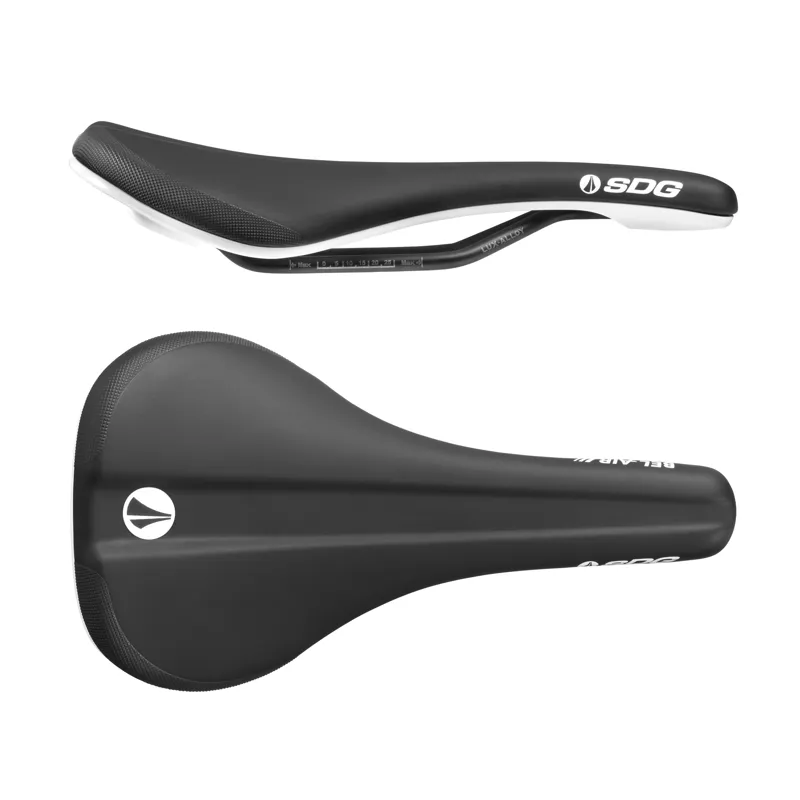 SDG Bel Air 3.0 Lux Alloy Saddle in Black/White