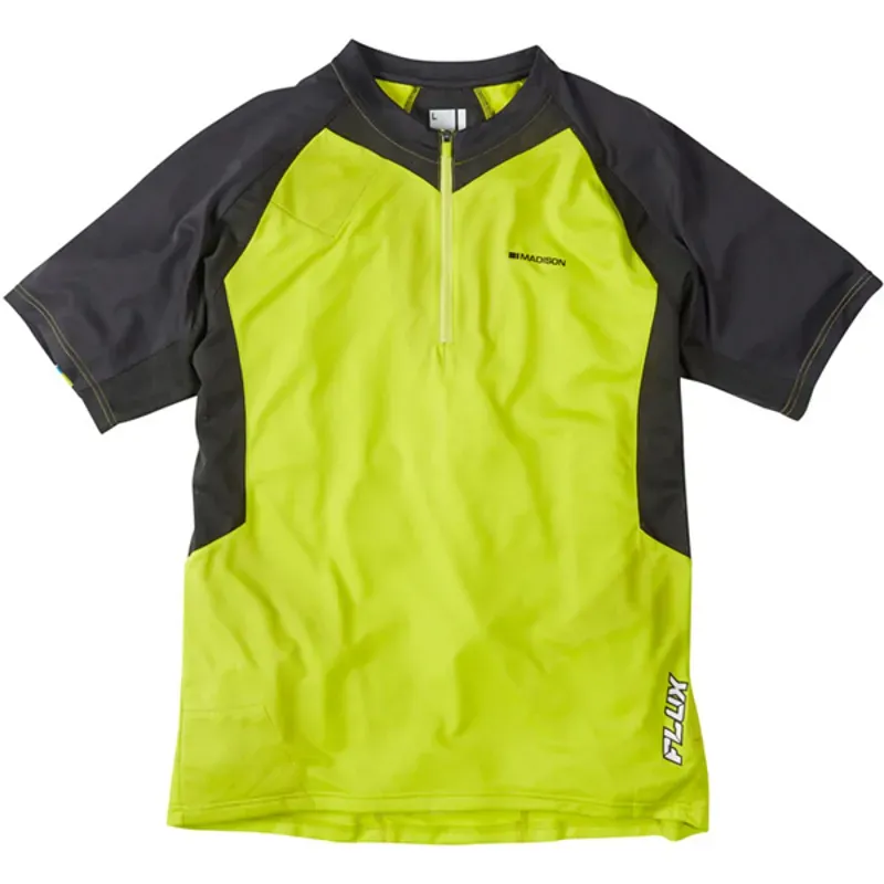 Madison Flux Short Sleeve Jersey in Limeade