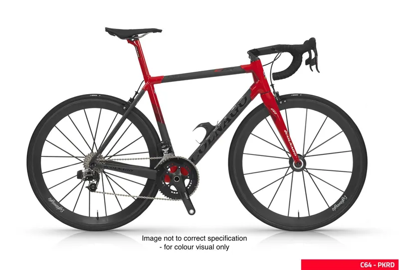 2018 Colnago C64 Disc Frame Set Matte Carbon with Gloss Red Lugs